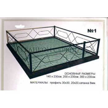 Ограда металлическая № 1 ОМ-1